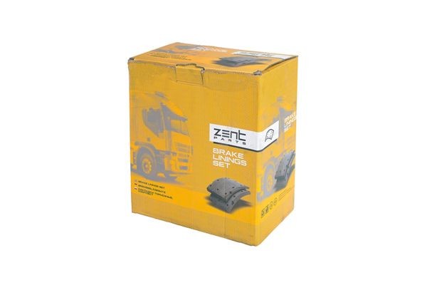 накладки торм. с ЗАКЛЕПК. 1 рем! 19933 (413x254)(6.35x19.5 64) Scania 93/113/143 Z10743 ZENTPARTS