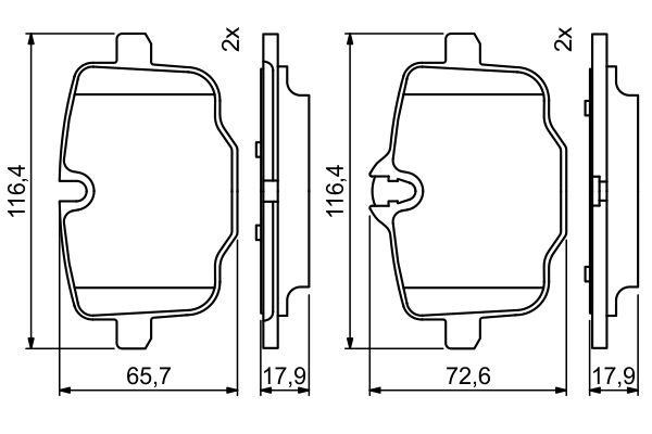 BMW 5-СЕРИЯ F10/F11 (2009>) PF4240 - с датчиком 0986494759 BOSCH