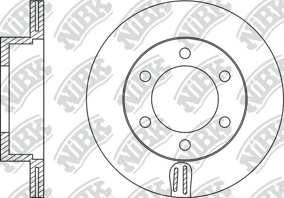 Диск тормозной LAND CRUISER (J90) 3.0-3.4 96- передний RN1128 RN1128 NIBK