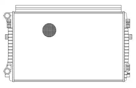 Радиатор охл. для а/м Skoda Octavia A7 (13-)/VW Golf VII (12-) LRc18EM LRC18EM LUZAR