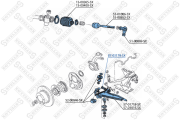 сайлентблок рычага пер.!\ Skoda Felicia all 94-01 8703179SX STELLOX