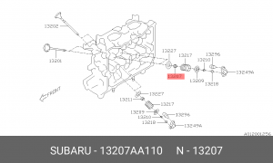 SUBARU 13207AA110 КОЛПАЧЕК МАСЛОСЪЕМНЫЙ 13207AA110 SUBARU