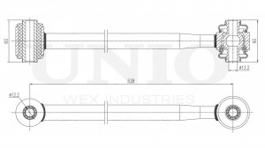 Рычаг подвески поперечный задний верхний SSP-40113 UNIO