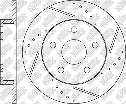 Диск тормозной Performance FORD FOCUS 2005-2012 RN1189DSET RN1189DSET NIBK
