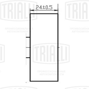 Ролик приводного ремня (только ролик натяжной) CM 5535 TRIALLI