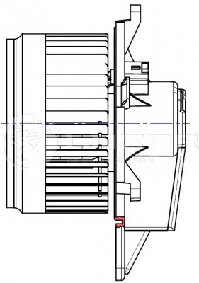 Вентилятор отопителя для а/м Jeep Grand Cherokee (WK2) (10-) LFh0377 LFH0377 LUZAR