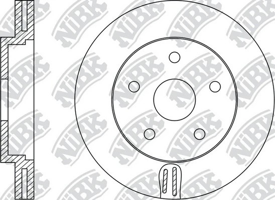 Диск тормозной LEXUS IS I/II/III  RN1258 RN1258 NIBK