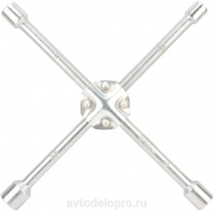 Ключ баллонный крестообразный 17х19х21х22мм L=390мм усиленный АВТОДЕЛО 34417 AVTO DELO