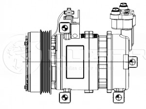 Компрессор кондиц. для а/м Subaru Forester S12 (08-)/Impreza G12 (07-) (LCAC 221 LCAC2212 LUZAR