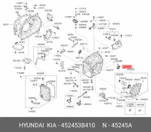 уплотнительное кольцо КПП!\ Hyundai 452453B410 HYUNDAI