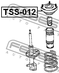 Опора заднего амортизатора TSS-012 FEBEST
