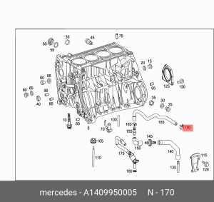 ХОМУТ A 140 995 00 05 MERCEDES BENZ