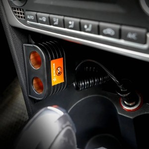 Разветвитель в прикуриватель "AIRLINE" (2 гнезда с витым шнуром) ASP-2-05 AIRLINE