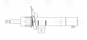 Амортизатор Skoda Kodiaq (16-),VW Tiguan (16-) (стойка) перед. AG 18066 AG 18066 TRIALLI