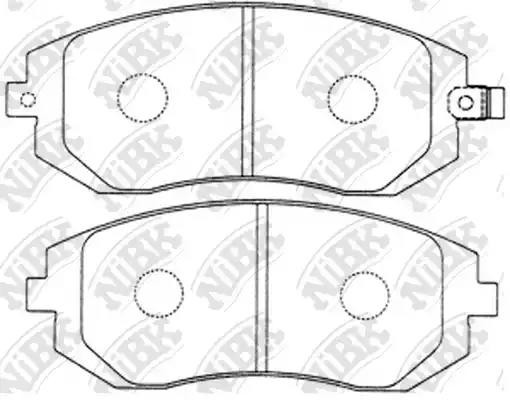 Колодки передние (SUBARU FORESTER 08-/IMPREZA 08-/XV 12-) PN7460 PN7460 NIBK