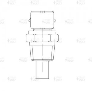 Датчик температуры для а/м ГАЗ/КАМАЗ/МАЗ/УРАЛ с дв. КАМАЗ-820/ЯМЗ-656/658 с ЭСУД LS 0312 START VOLT