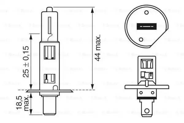 Лампа 24V H1 70W P14.5s Trucklight BOSCH 1 987 302 411 BOSCH