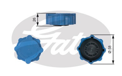 Крышка бачка расширительного SKODA Felicia (94-98) GATES RC214 GATES