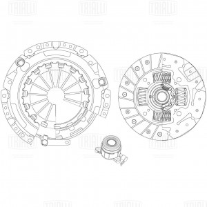 Сцепление в сборе (гидравлической муфтой) FR 1913 TRIALLI