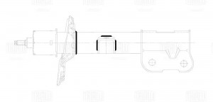 Амортизатор Kia Sorento (14-) (стойка) пер. прав. (AG 08336) AG08336 TRIALLI