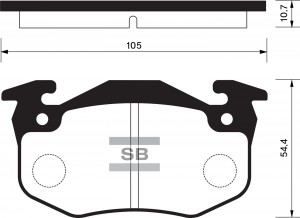Колодки тормозные дисковые Peugeot 306 1.8i-2.0i/2.0HDi 93-00 SP1242 SP1242 SANGSIN