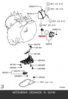 ФИЛЬТР МАСЛЯНЫЙ 2824A028 2824A028 MITSUBISHI