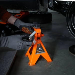 Стойка опорная 2т PRO с зубч. мех., доп.фиксатор, 2 шт. (MIN-282 мм, MAX-430 мм) AJSGP02 AIRLINE