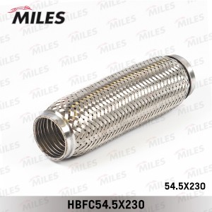 Труба гофрированная (гофра) с внутренней металлорукавом 54.5X230 (BOSAL 265-333) HBFC54.5X230 MILES