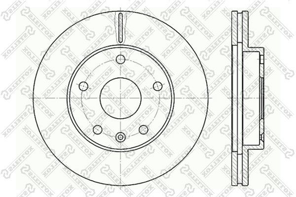 диск тормозной передний!\ Daewoo Leganza 2.0 16V 97> 6020-5006V-SX STELLOX