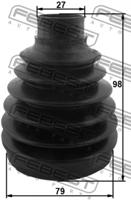 Пыльник ШРУСа внутренний MERCEDES BENZ ML-CLASS 164 2004-2011 1615P-251 1615P-251 FEBEST