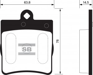 Колодки тормозные MERCEDES SLK (W171) задние (4шт.) SANGSIN SP1089 SANGSIN