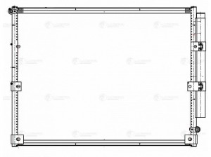 Радиатор кондиц. для ам Toyota Land Cruiser 100 (98-) M,A (LRAC 1949) LRAC 1949 LUZAR