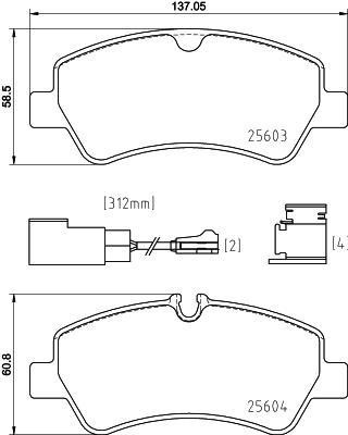 Колодки тормозные P24187 P24187 BREMBO