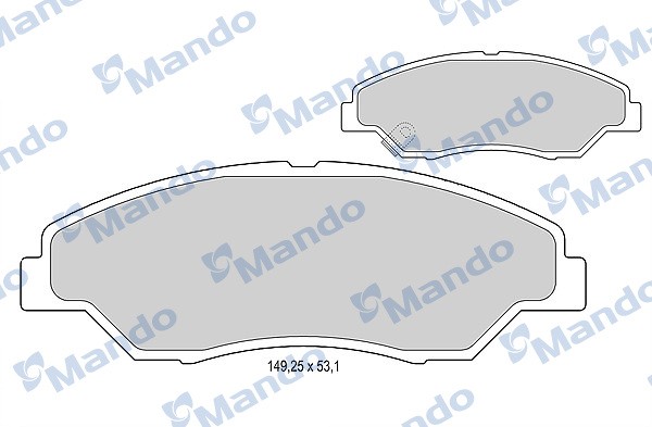 Колодки тормозные передние KIA SPORTAGE 2.0 94-03 (TRW GDB3241) MPK14 MPK14 MANDO