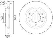 Диск торм. Mitsubishi Pajero Sport (15-) перед. d=320 (DF 084513)  2шт DF084513 TRIALLI
