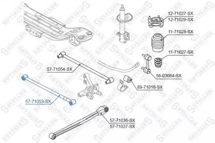 рычаг задней подвески передний!\ Mazda 626 GF/GW all 97> 57-71053-SX STELLOX