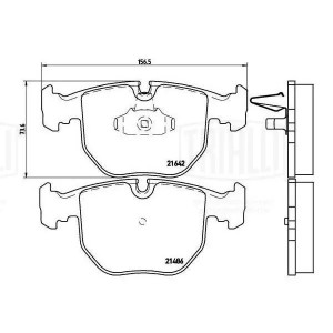 Колодки торм. BMW X5 (E53) (00-)/5 (E39) (95-) диск. перед. (PF 4175) PF 4175 TRIALLI