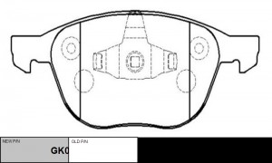 Колодки тормозные FORD Focus 2 MAZDA 3 VOLVO передние (4шт.) CTR GK0159 CTR