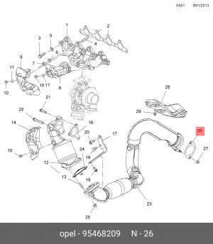 OPEL MOKKA (2012>) 95468209 GENERAL MOTORS