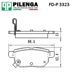 Колодки тормозные дисковые задние COROLLA, PRIUS, YARIS, AURIS FD-P3323 FDP3323 PILENGA