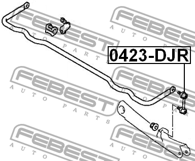 Тяга стабилизатора задняя MITSUBISHI GALANT DJ1A/DJ3A/DJ5A 2006-2012 0423-DJR 0423-DJR FEBEST