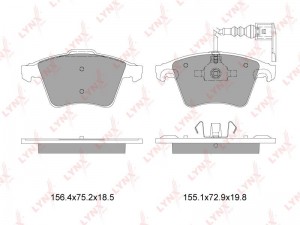Колодки тормозные дисковые передние BD-8001 LYNXAUTO