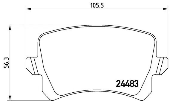 Колодки тормозные P85109 P85109 BREMBO