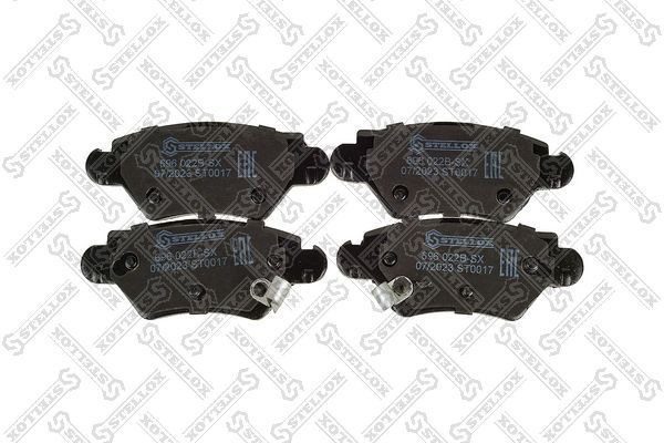 колодки дисковые з.!\ Opel Astra 1.8i-2.0DTi 98-01/Zafira 1.8i-2.0DTi 00-01 696-022B-SX STELLOX