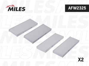 Фильтр салона (упаковка 2 шт) CITROEN C-ELYSEE/PEUGEOT 301 12- (FILTRON K1339-2X AFW2325 MILES