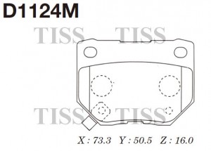 D1124M-01 колодки дисковые з.\ Nissan Skyline R32/R33/R34 89-02 D1124M MK KASHIYAMA