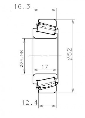 Подшипник КПП [25x52x16,25] EC42224S01H206 NTN SNR