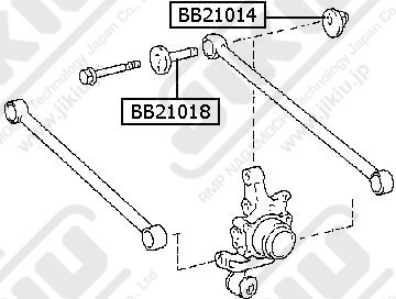 Втулка сайлентблока эксцентриковая LEXUS RX300 98-03, TOYOTA CALDINA 92-02 BB210 BB21018 JIKIU