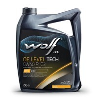 WOLF OE LEVEL TECH 5W40 PI C3 5L BMW LONGLIFE-04 GM dexos2™ MB 229.31 VW 505.01 1044239 WOLF