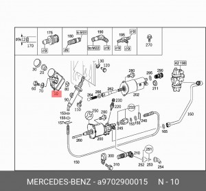 Бачок главного цилиндра сцепления КамАЗ-5490/54901/6580 Mercedes - Benz (оригина A 970 290 00 15 MERCEDES BENZ
